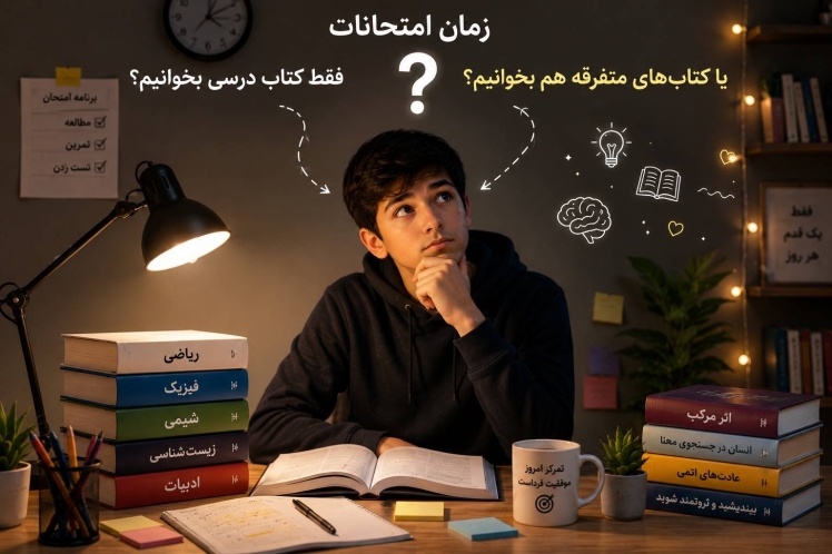 فقط کتاب درسی؟ اشتباهی که خیلی‌ها در زمان امتحانات مرتکب می‌شوند!